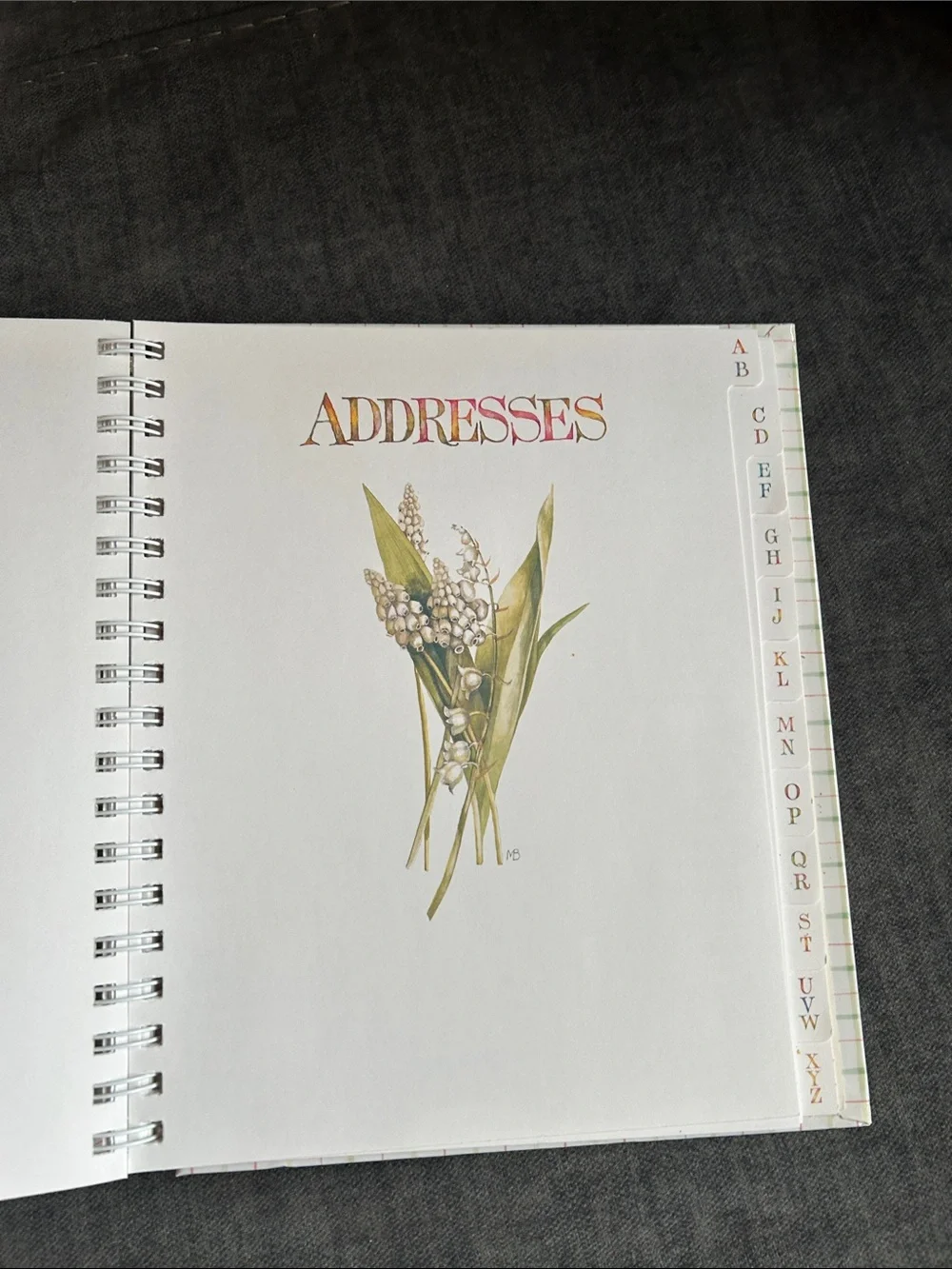 Floral Bouquet Hardcover Planner Journal Notepad Stationary set (cream/Red)
